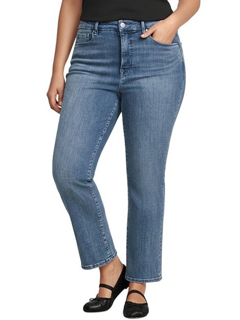 GOOD AMERICAN petite straight compression jeans plus size 22